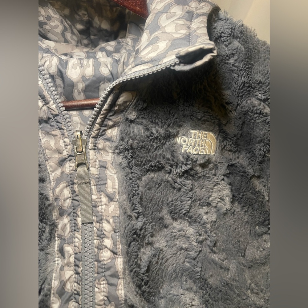 The North Face Kids' Mossbud Swirl Reversible Water Repellent Hooded Jacket XL - Picture 8 of 10